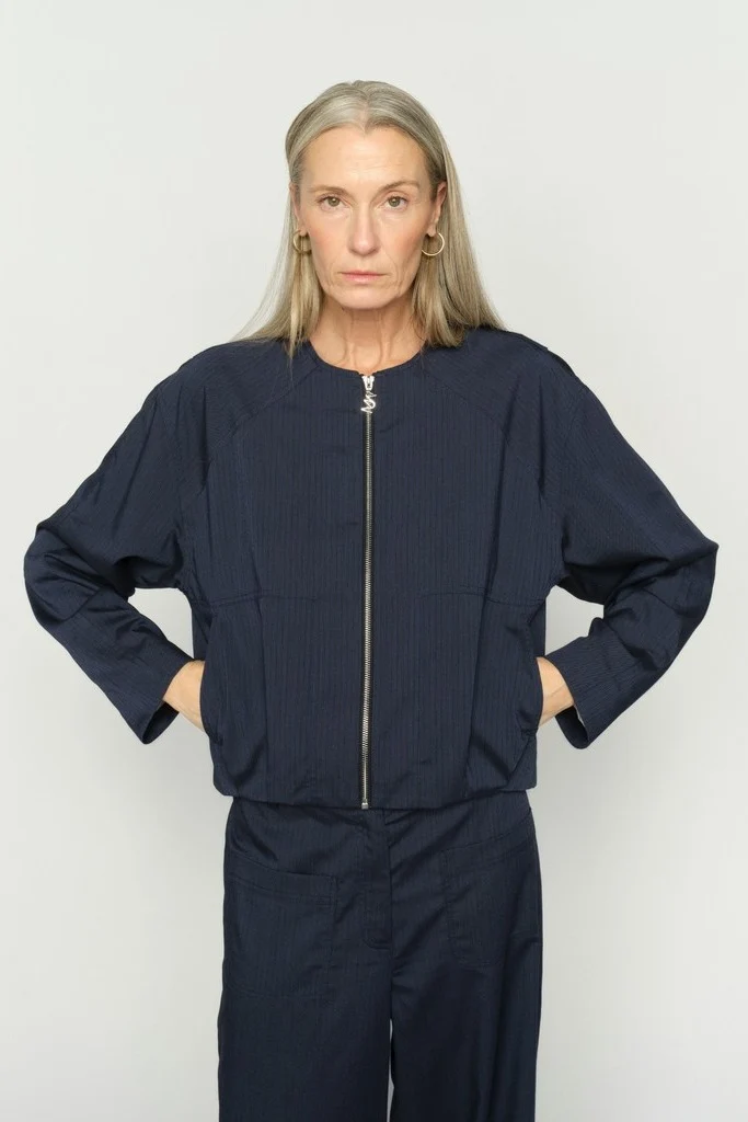 Ruth Elvia Jacket | Crown Blue | Jakke fra Mos Mosh