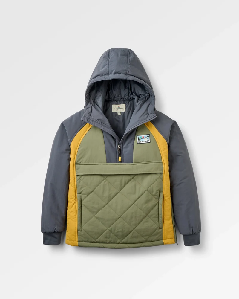 Ozean Isolierter Anorak - Staubiges Olivgrün/Anthrazit