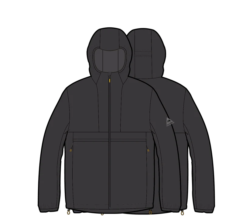 Viento Windshell Jacke - Verblasstes Schwarz