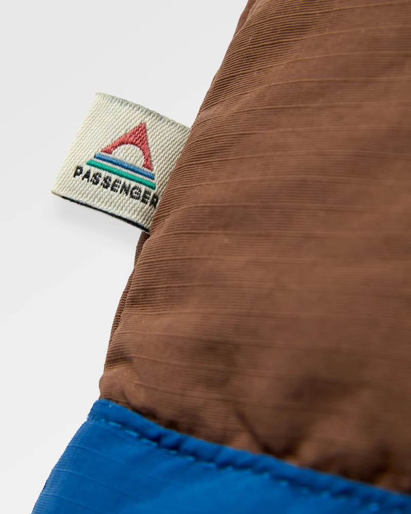Lara Gesteppte Jacke - Keks/Blau Marine