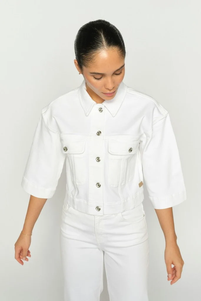 Penn Deluxe Jacket | Bright White | Jakke fra Mos Mosh