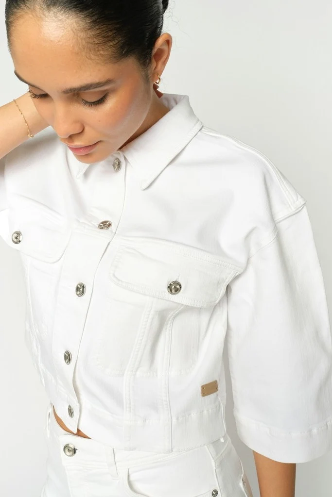 Penn Deluxe Jacket | Bright White | Jakke fra Mos Mosh