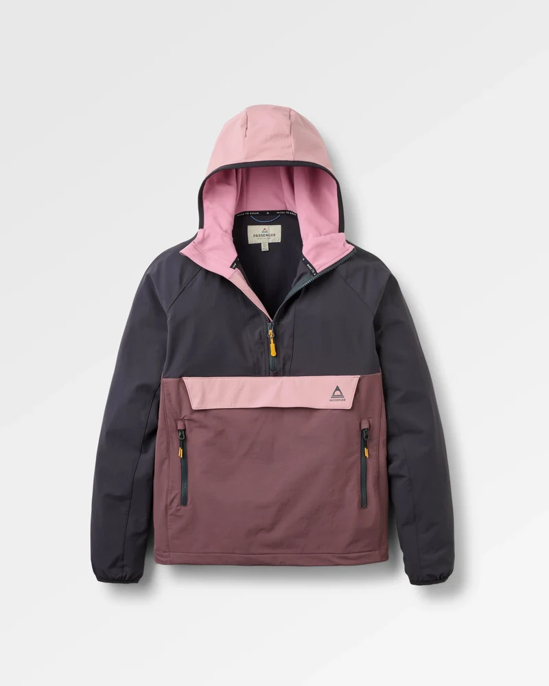 Trailscape Lite Damen Softshell Anorak - Brambleberry/Faded Black