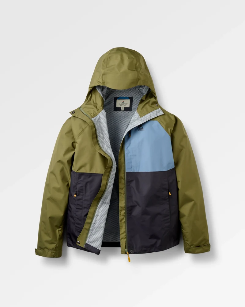Trailscape Herren Wasserdichte Jacke - Verblasstes Schwarz/Khaki