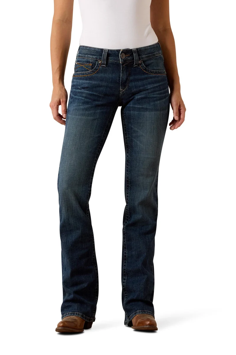 Damen Mid-Rise Luisa Bootcut-Jeans Pasadena 38 Regular