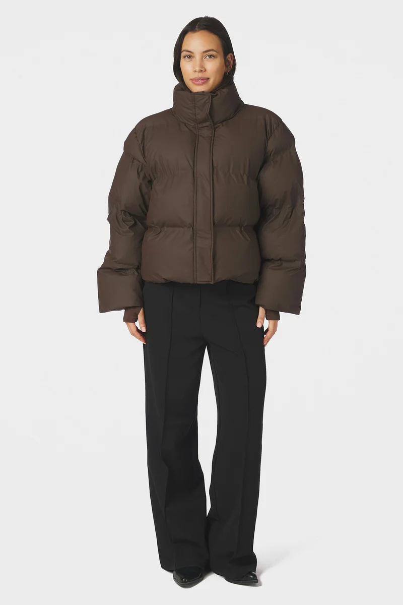 Rhea C Puffer Jacket | Dark Brown | Jakke fra Neo Noir