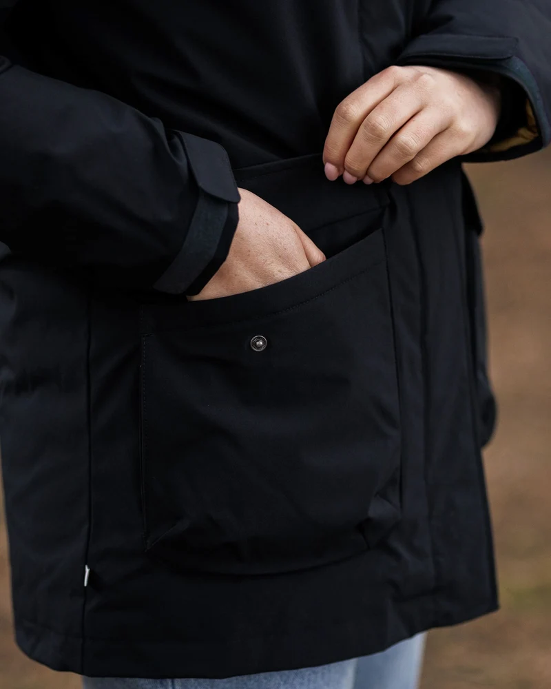 Alaska Isolierte Parka - Schwarz
