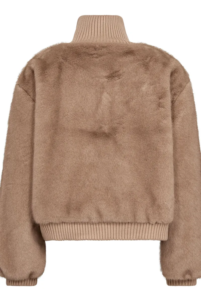Feracc Faux Bomber Jacket 500160 | Creme | Co'couture