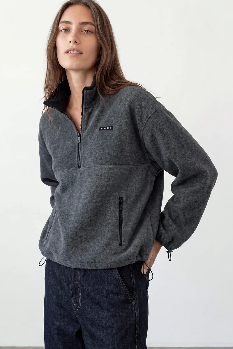 Bl Adelin Art 1 Fleece jakke | Blanche