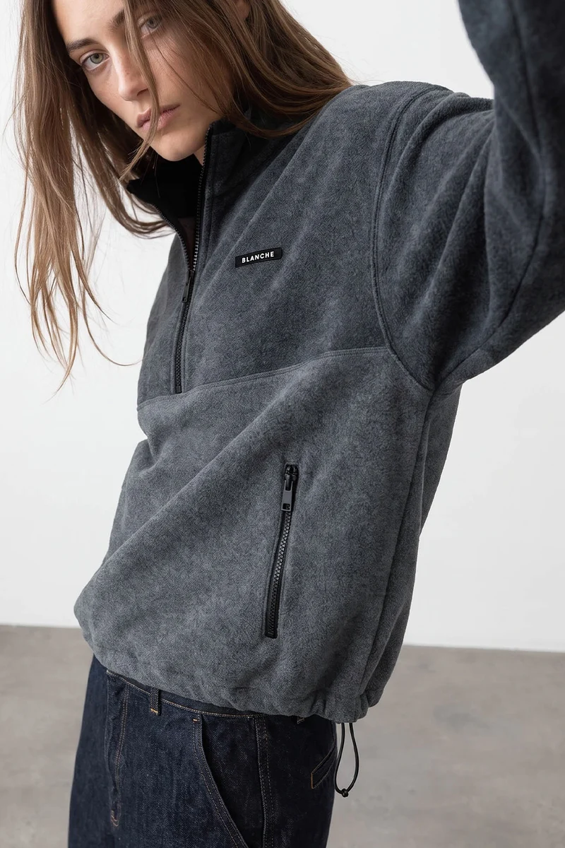 Bl Adelin Art 1 Fleece jakke | Blanche