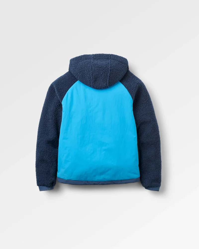 Lara Steppjacke - Tiefes Marineblau/Glutorange