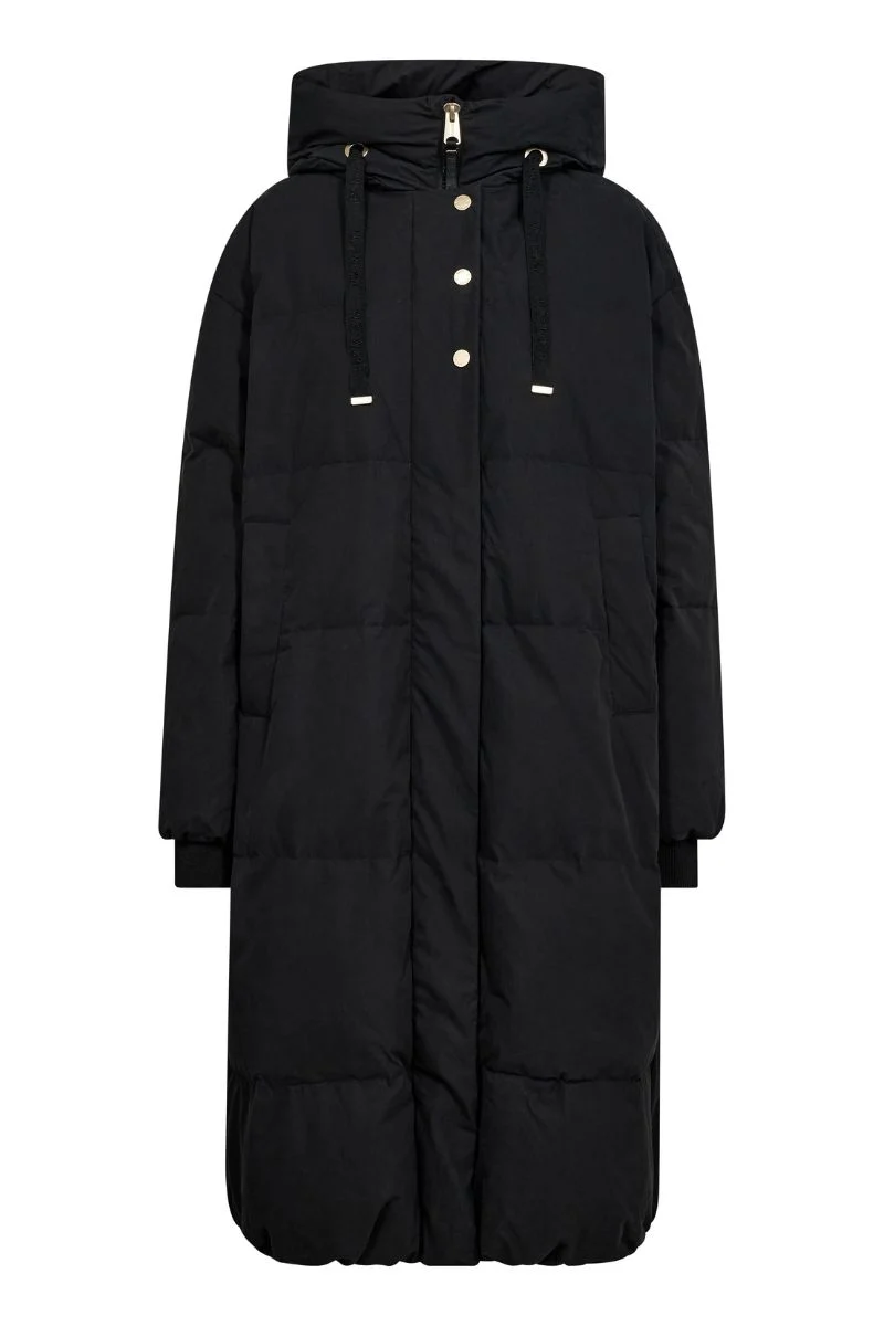 Cayo Long Quilt Jacket | Black | Jakke fra Mos Mosh