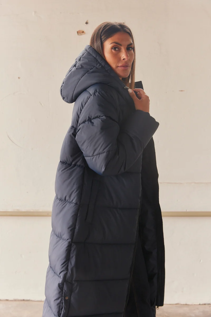 Asta Coat | Navy | Frakke fra French Laundry