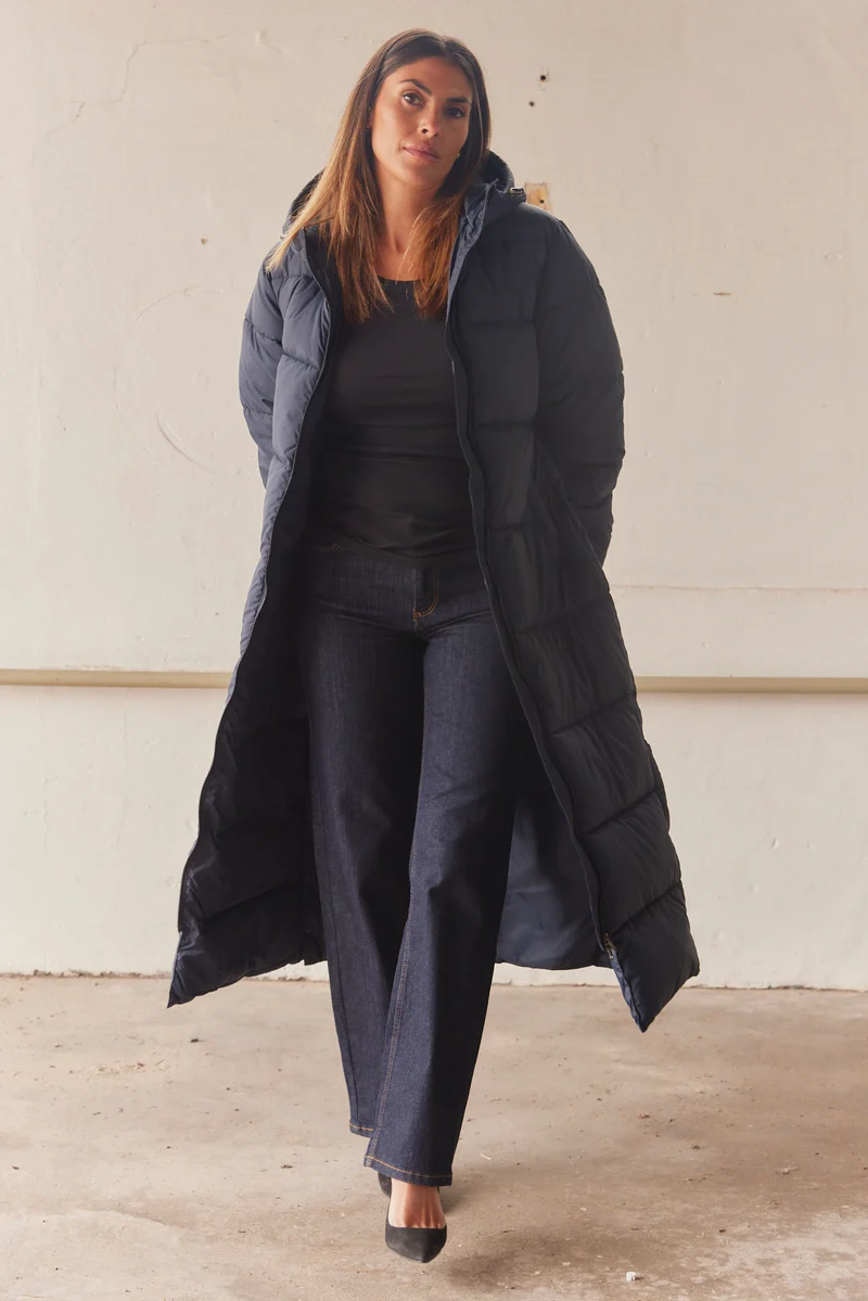 Asta Coat | Navy | Frakke fra French Laundry