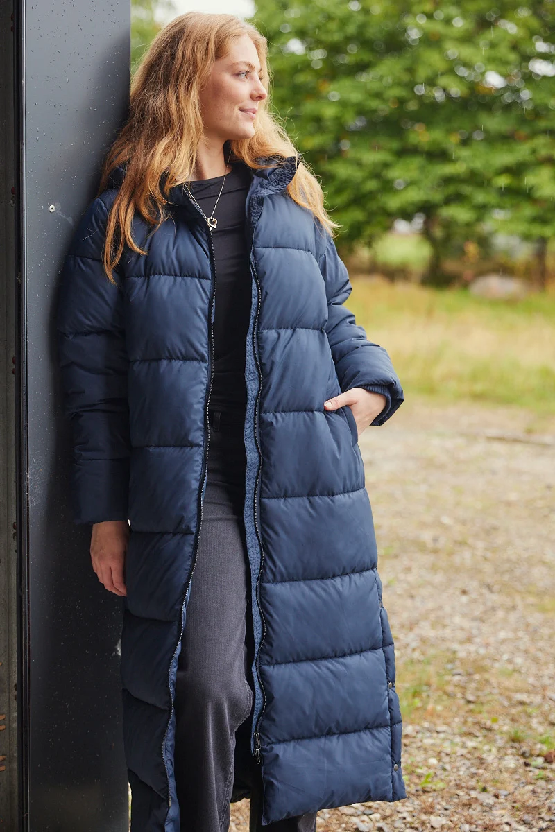 Asta Coat | Navy | Frakke fra French Laundry