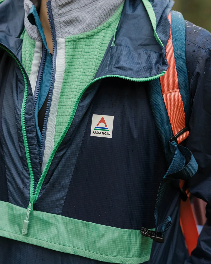 Gusto Windshell Anorak - Sattes Navy/Dunkles Denim