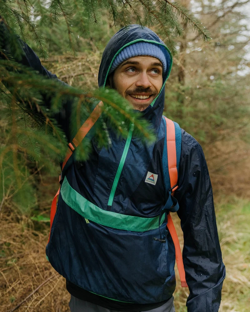 Gusto Windshell Anorak - Sattes Navy/Dunkles Denim