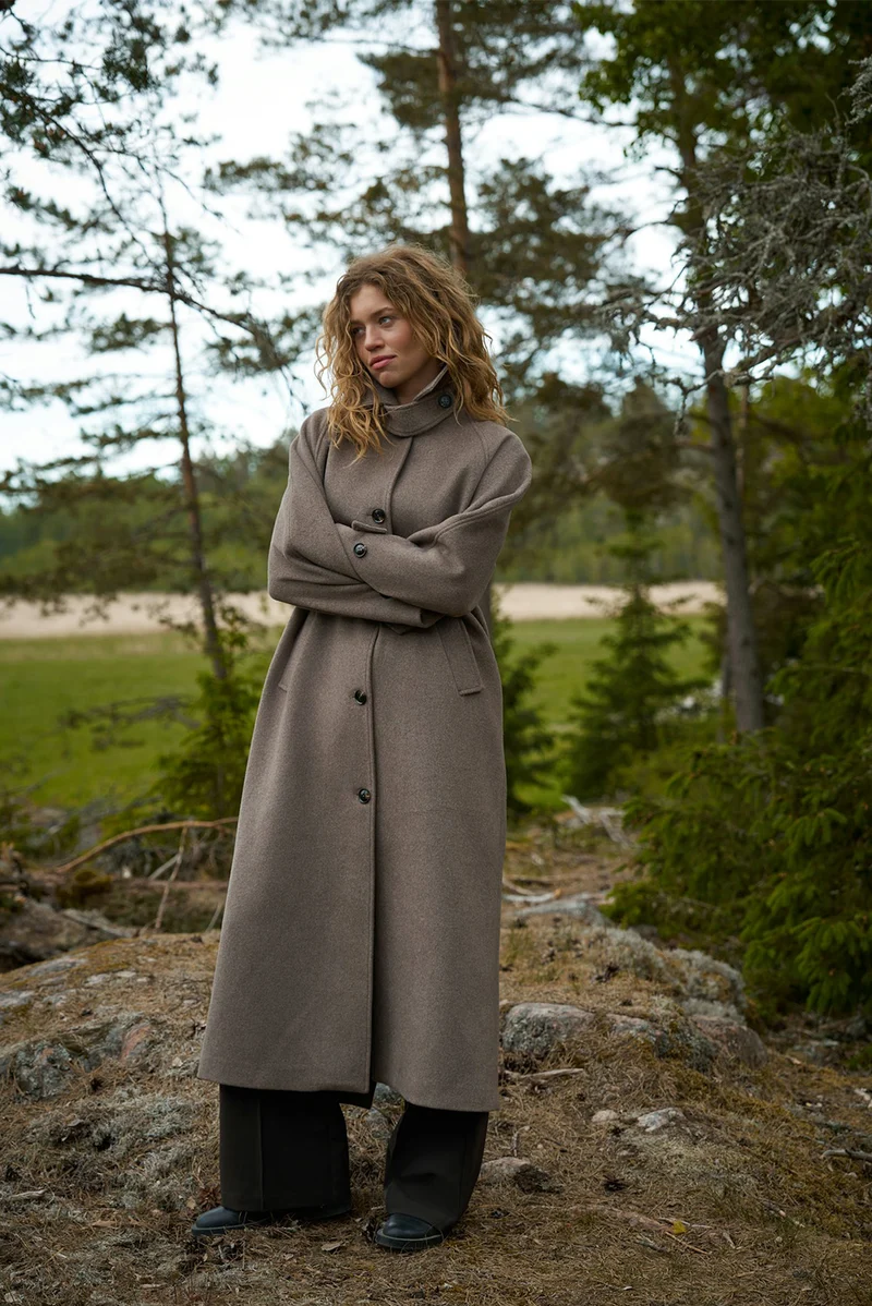 Keaton Wool Coat | Taupe | Jakke fra Neo Noir