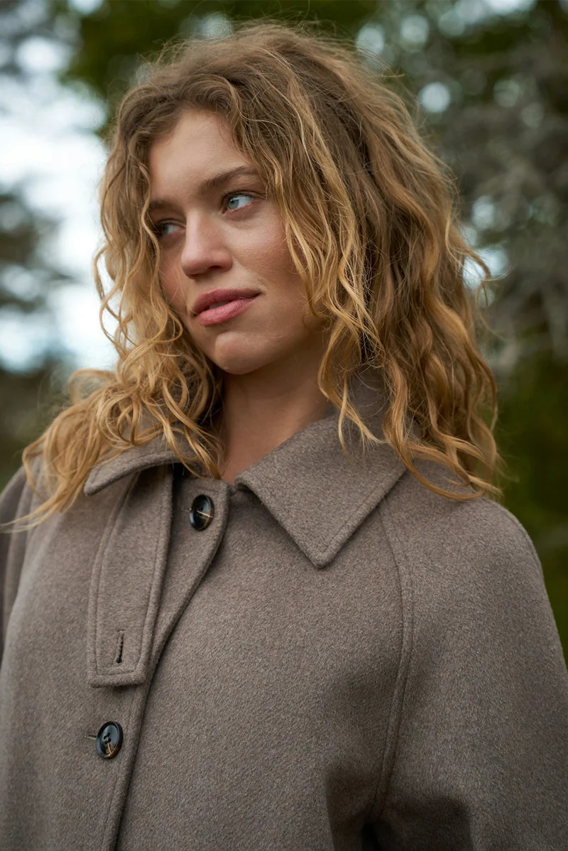 Keaton Wool Coat | Taupe | Jakke fra Neo Noir