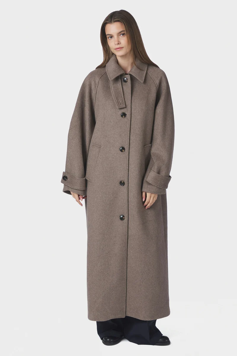 Keaton Wool Coat | Taupe | Jakke fra Neo Noir