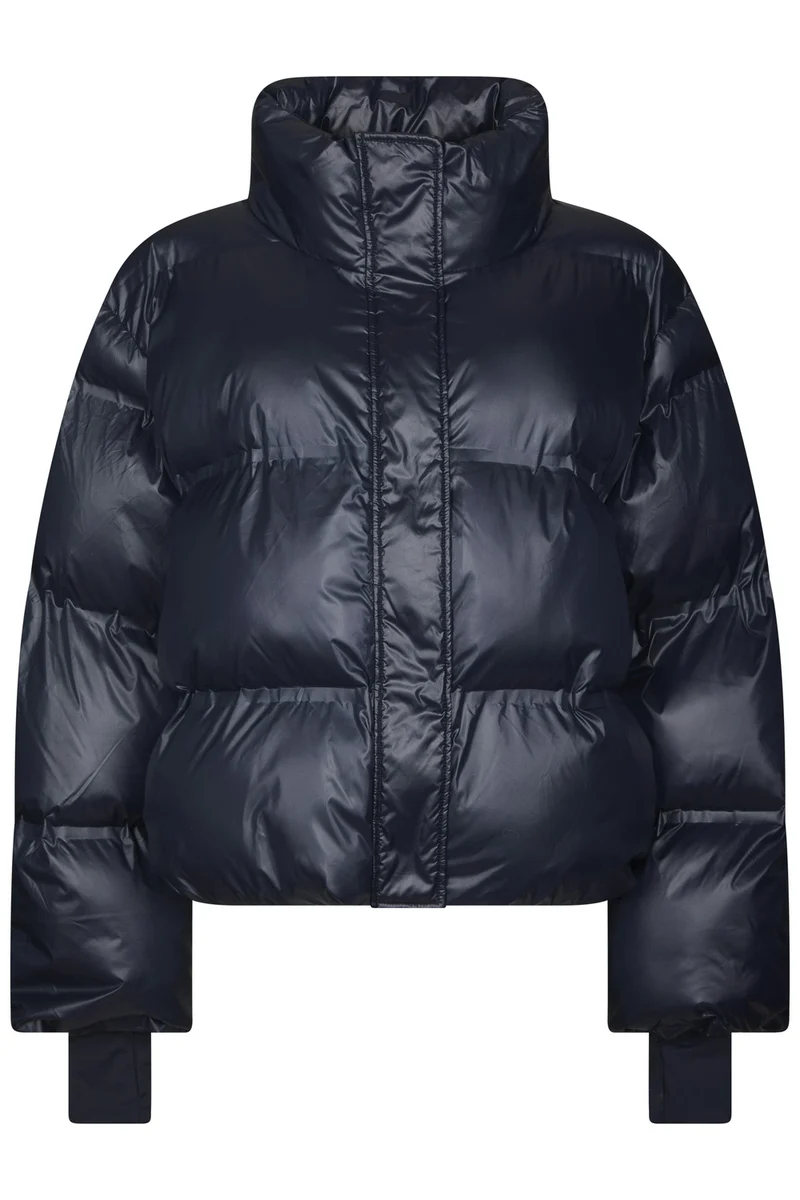 Rhea Shiny Puffer Jacket | Navy | Jakke fra Neo Noir