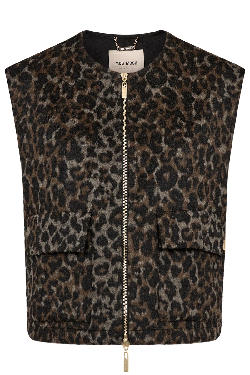 Elise Leo Vest | Black | Jakke fra Mos Mosh