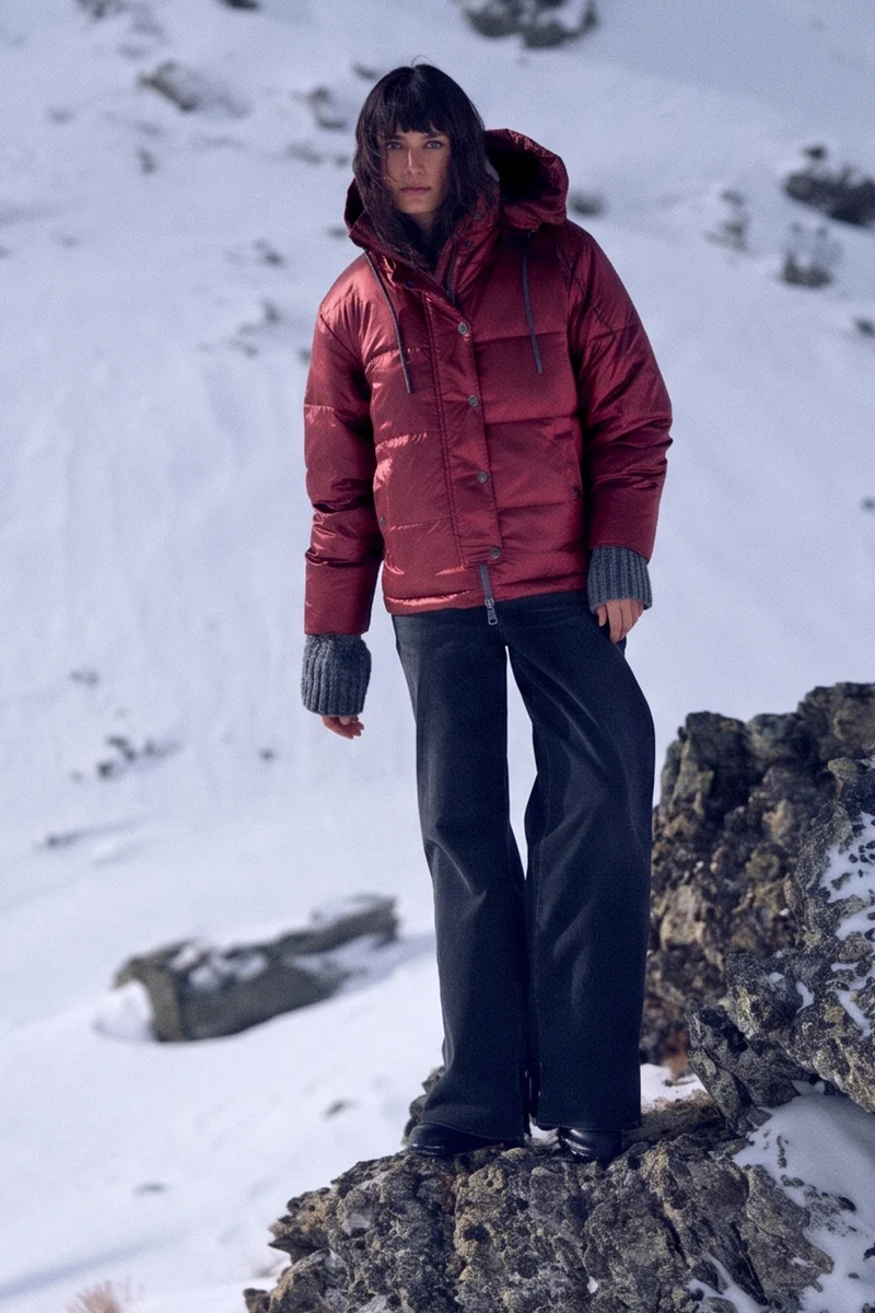 Jilly Metallic Down Jacket | Cabernet | Jakke fra Mos Mosh