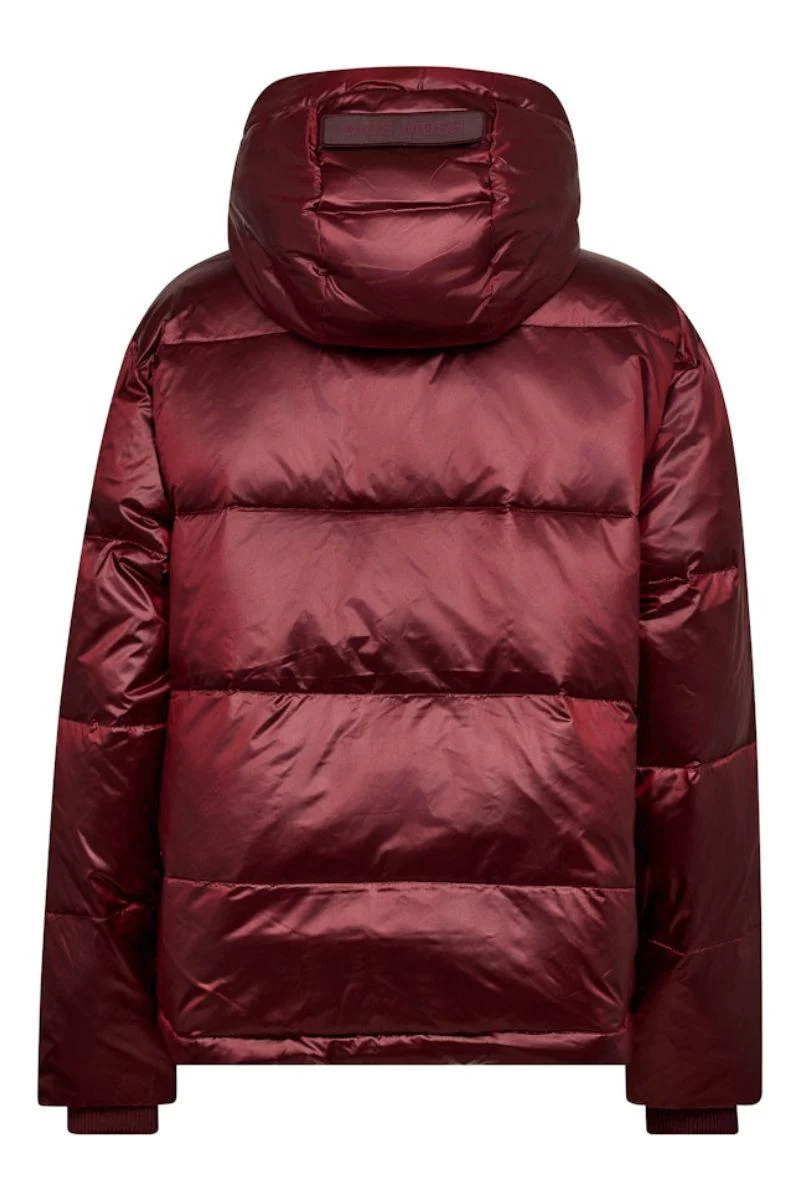Jilly Metallic Down Jacket | Cabernet | Jakke fra Mos Mosh