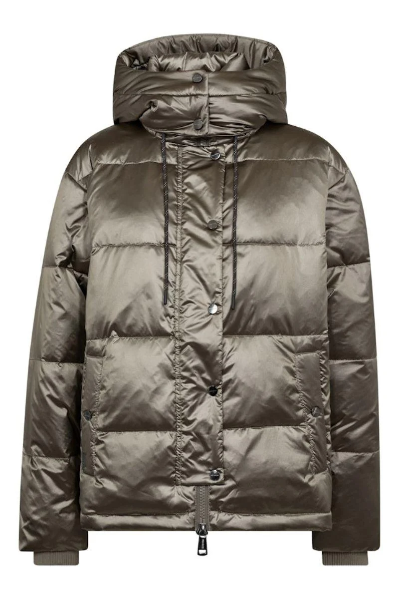 Jilly Metallic Down Jacket | Brindle | Jakke fra Mos Mosh