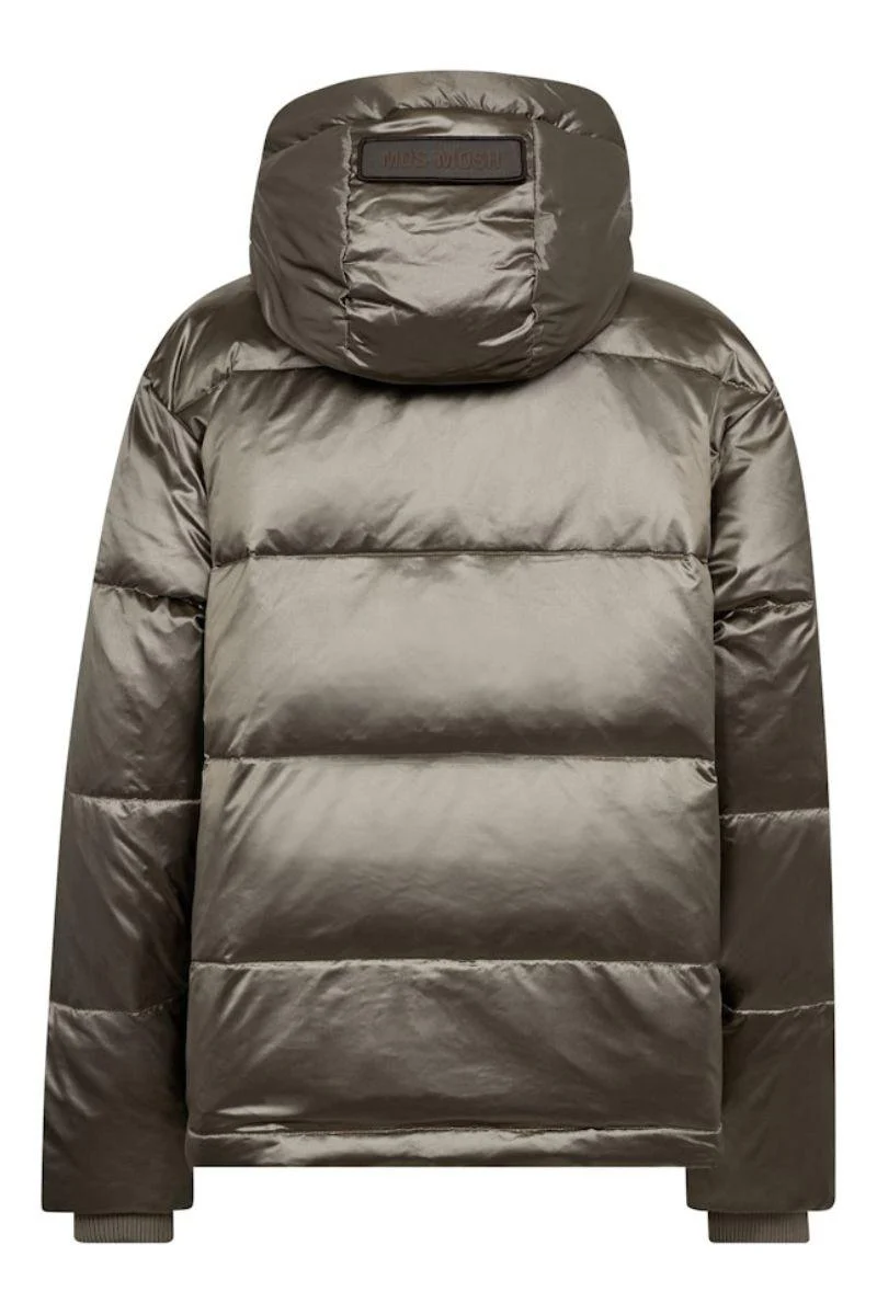 Jilly Metallic Down Jacket | Brindle | Jakke fra Mos Mosh