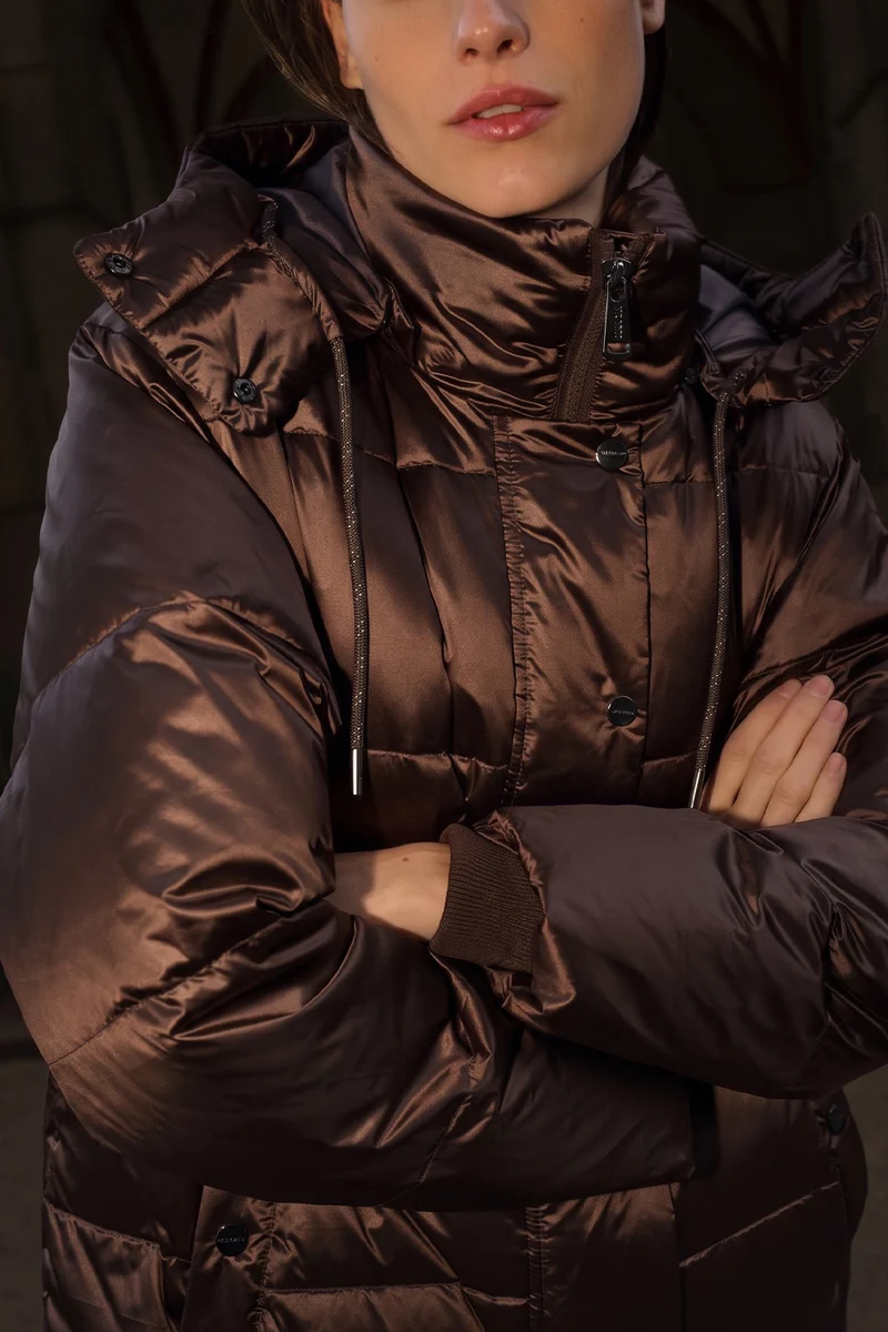Jilly Metallic Down Jacket | Rain Drum | Jakke fra Mos Mosh