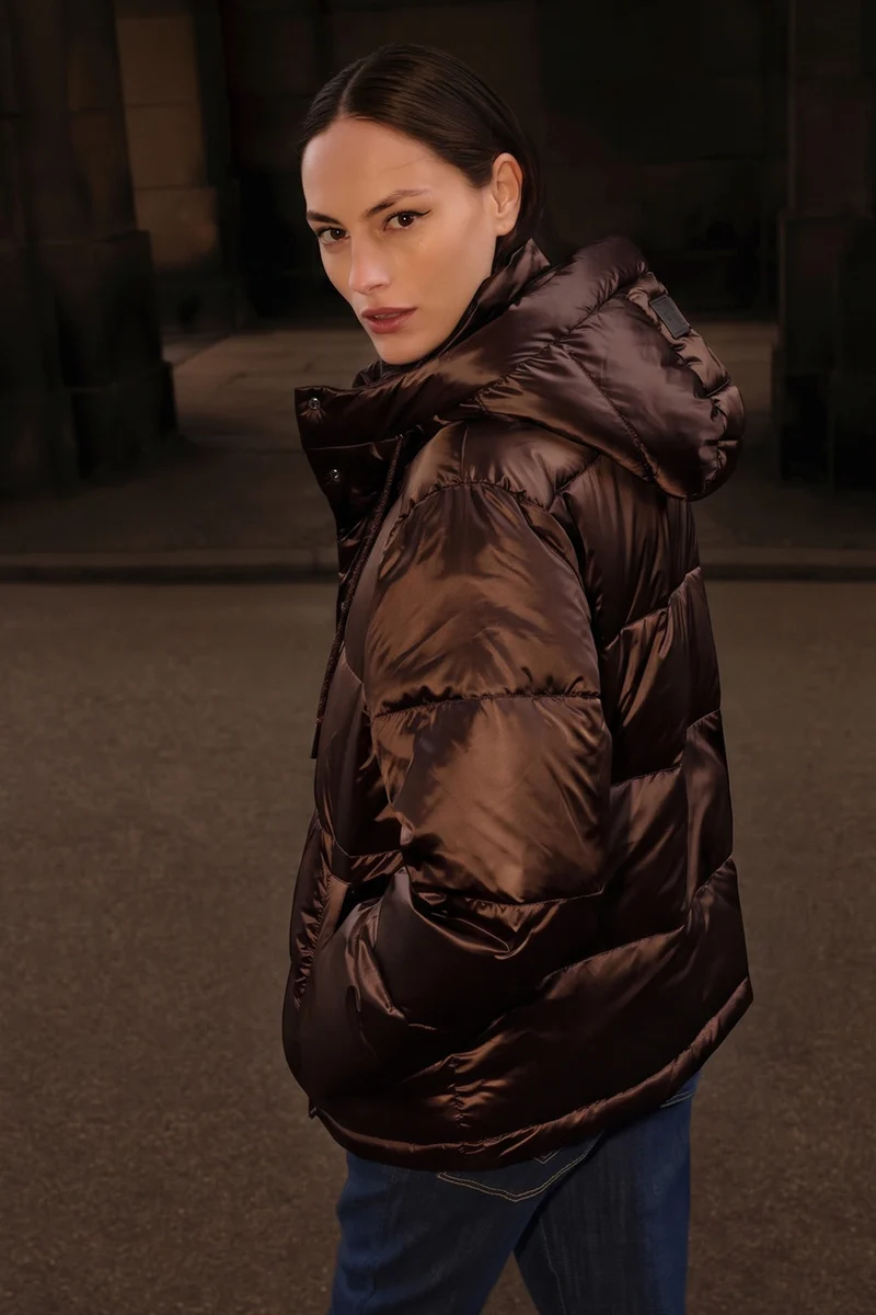 Jilly Metallic Down Jacket | Rain Drum | Jakke fra Mos Mosh