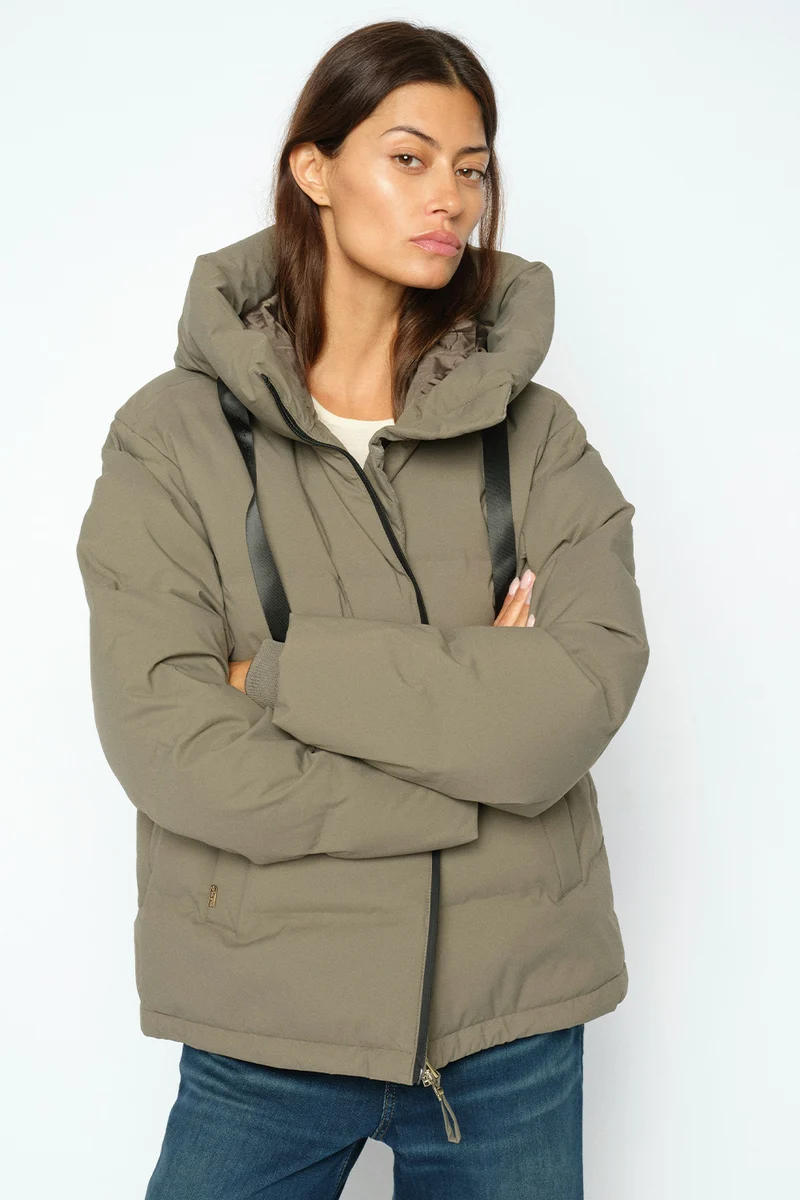 Jilly Hope Down Jacket | Dusty Olive | Jakke fra Mos Mosh