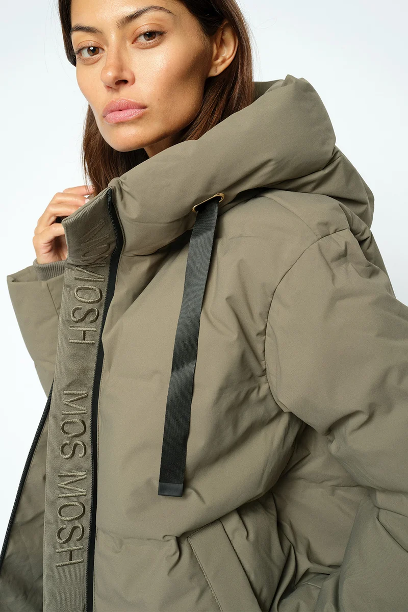 Jilly Hope Down Jacket | Dusty Olive | Jakke fra Mos Mosh