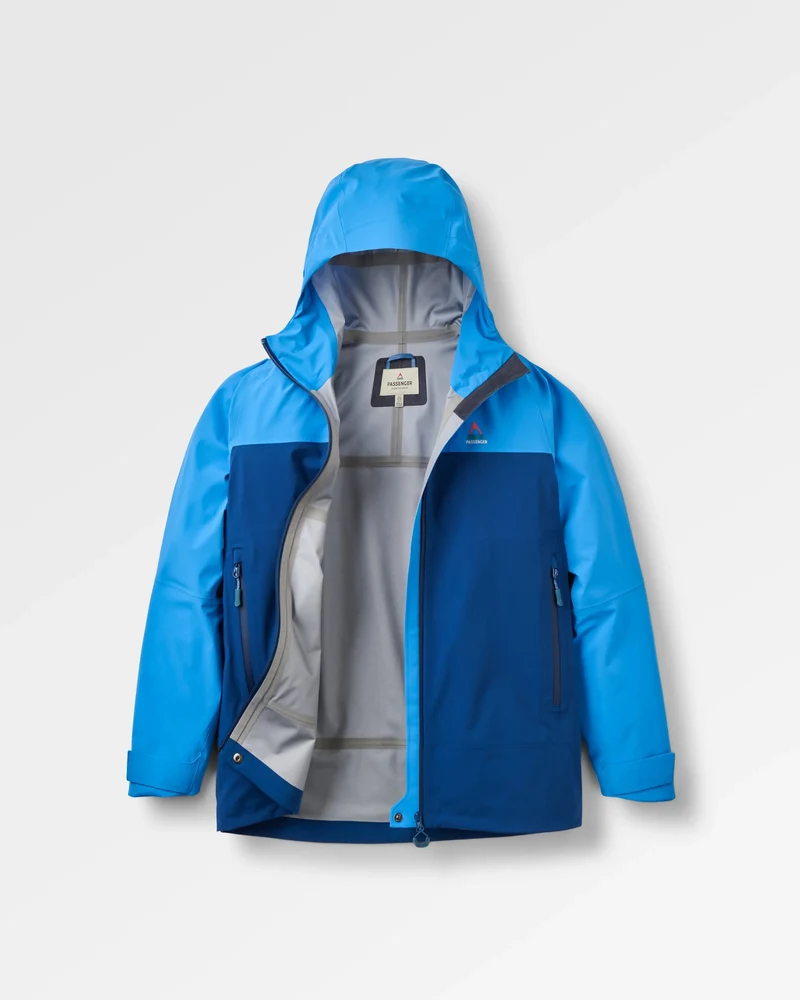 Trailscape Damen 3-Lagen Wasserdichte Jacke - Blau Navy/Marine Blau