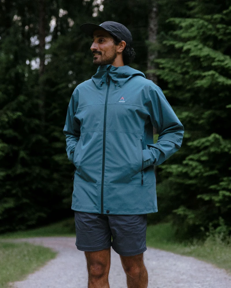 Trailscape Herren 3-Lagen Wasserdichte Jacke - Mittelmeer