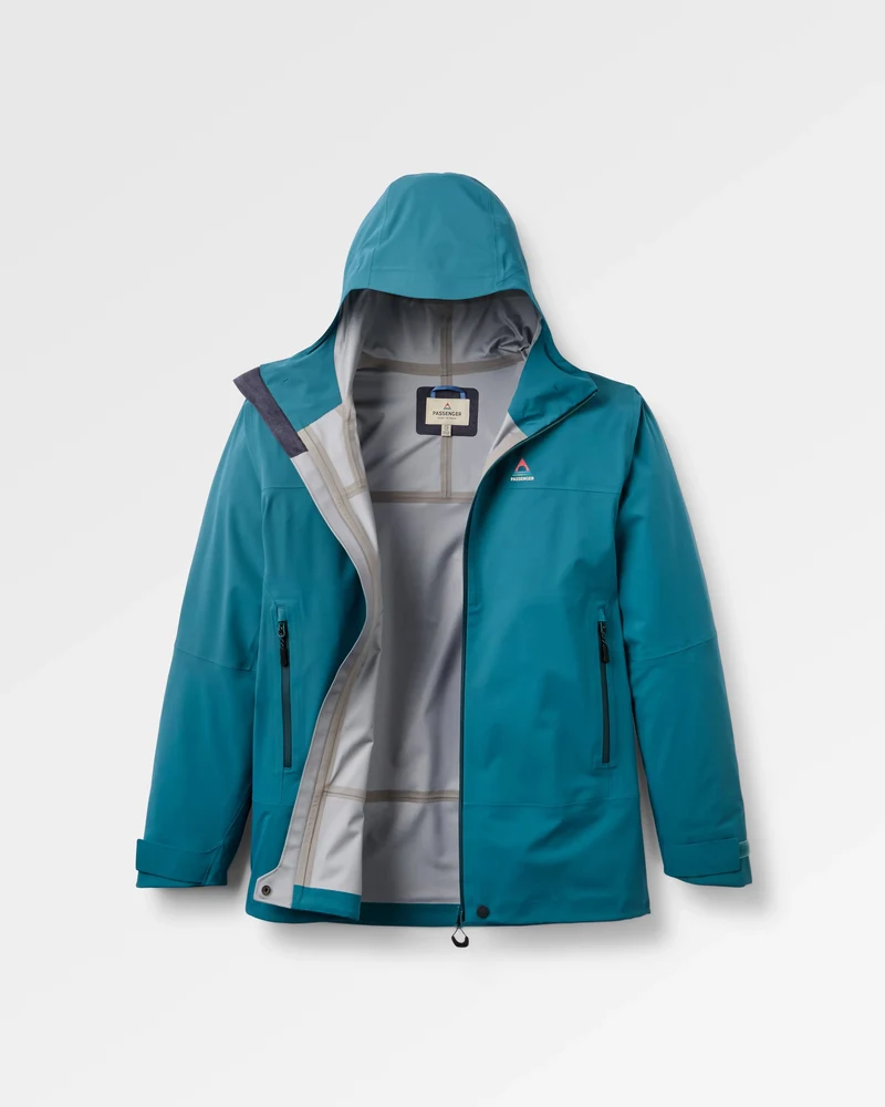 Trailscape Herren 3-Lagen Wasserdichte Jacke - Mittelmeer