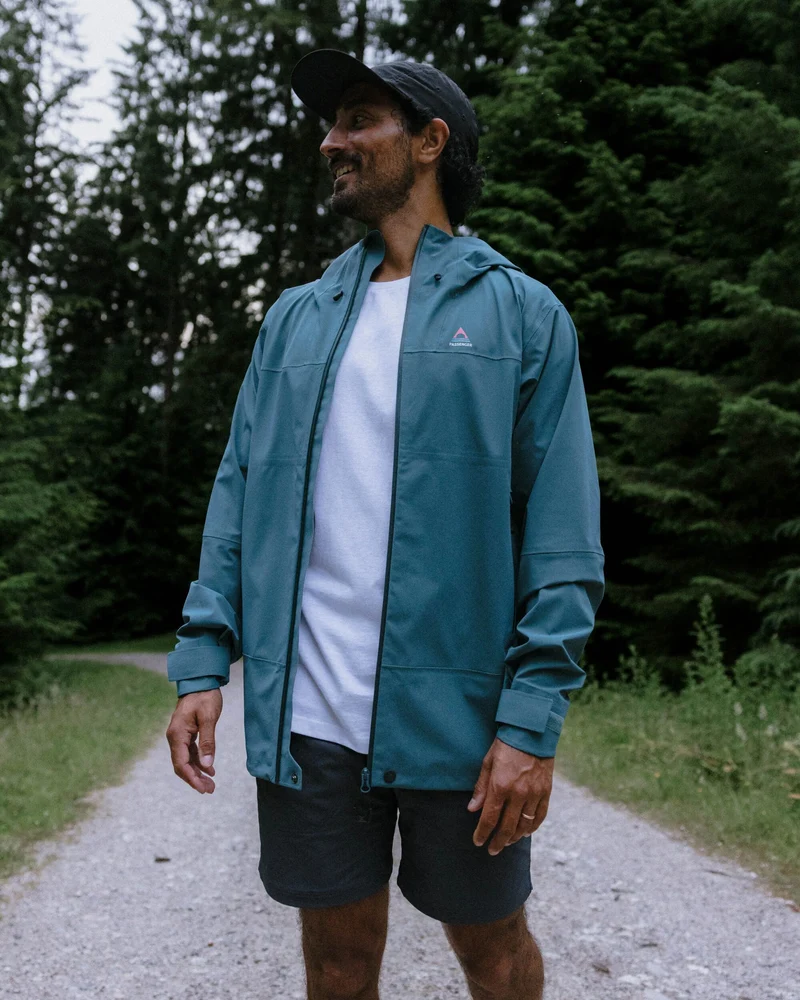 Trailscape Herren 3-Lagen Wasserdichte Jacke - Mittelmeer