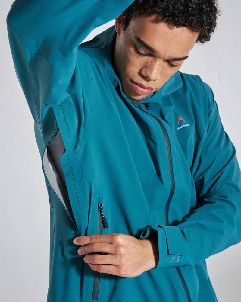 Trailscape Herren 3-Lagen Wasserdichte Jacke - Mittelmeer