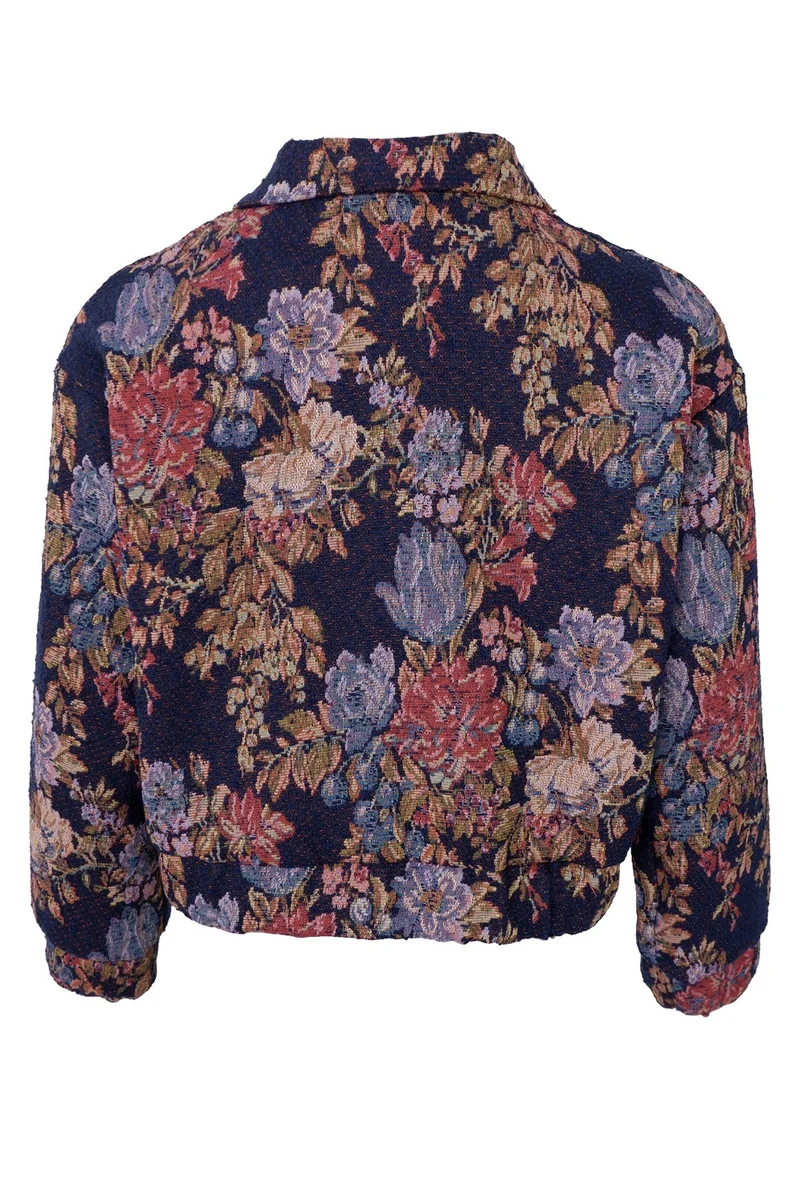 Rosita Bomber Jacket 41253 | Navy | Black Colour