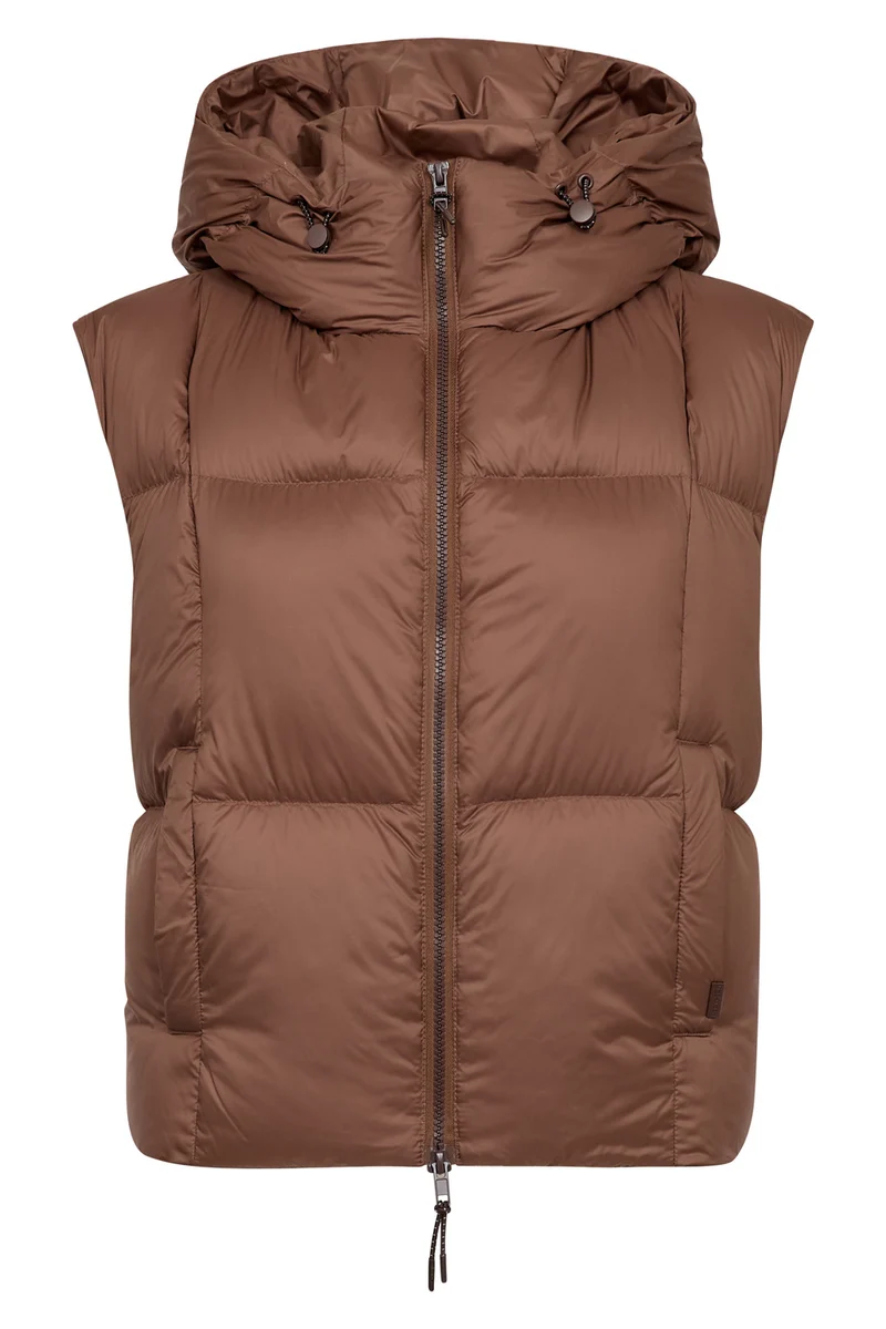 Kiara Tally Down Vest | Downtown Brown | Jakke fra Mos Mosh