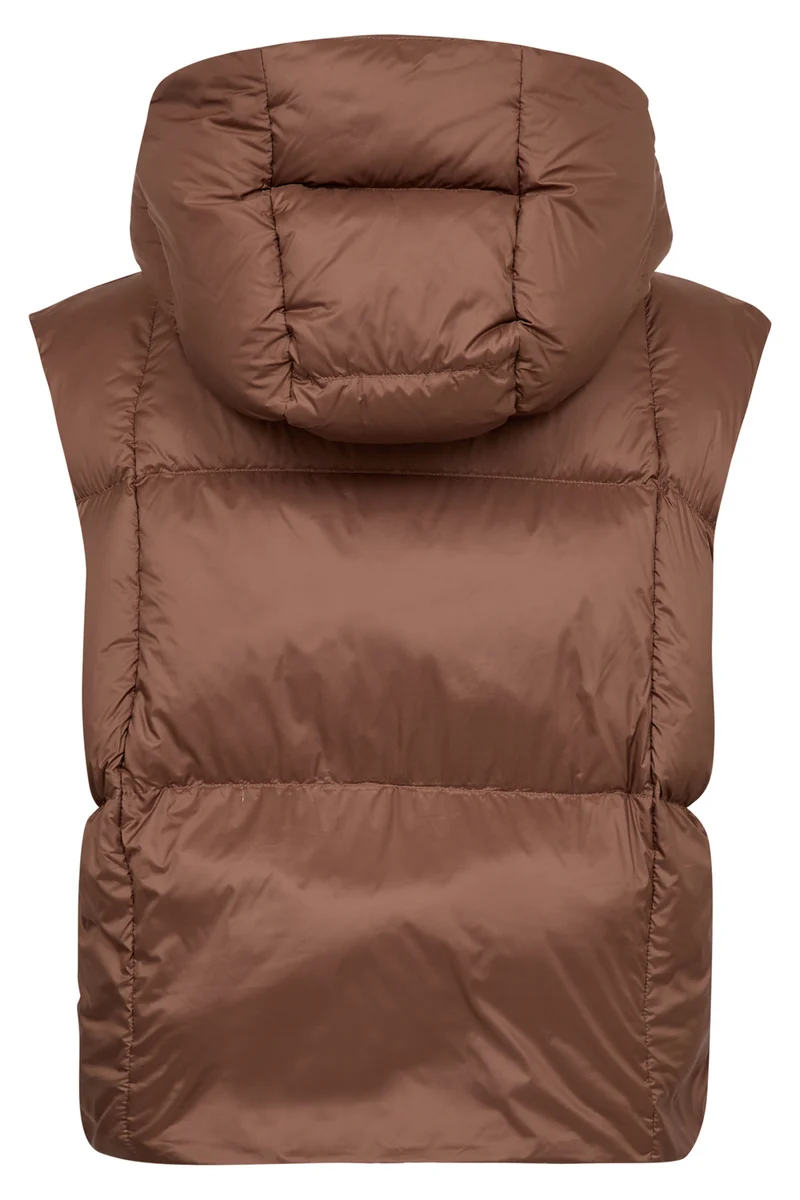 Kiara Tally Down Vest | Downtown Brown | Jakke fra Mos Mosh