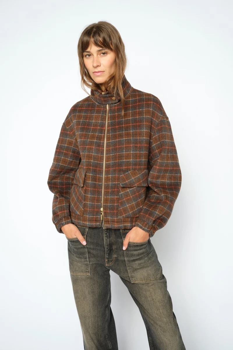 Camille Check Jacket | Delicioso | Jakke fra Mos Mosh