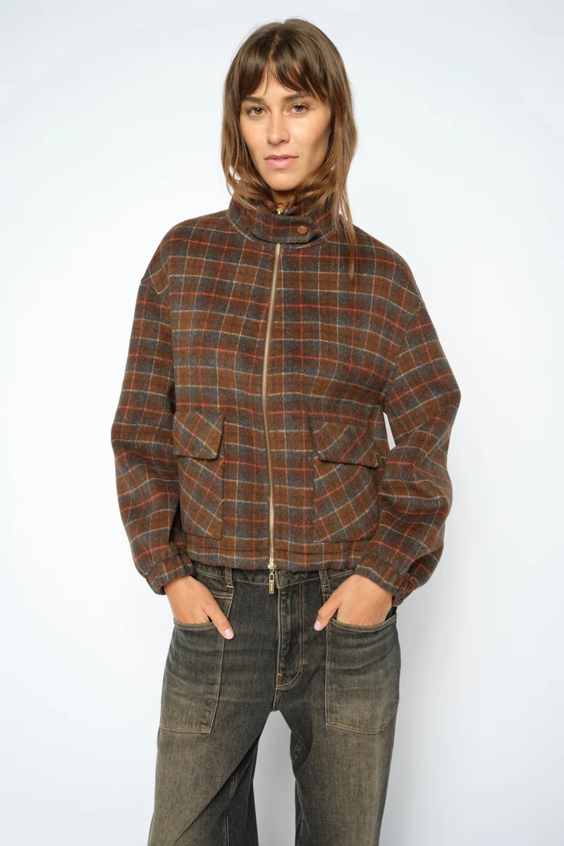 Camille Check Jacket | Delicioso | Jakke fra Mos Mosh
