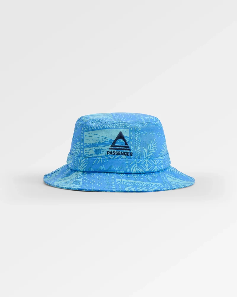 Schattierter Fischerhut - Patchwork Marineblau