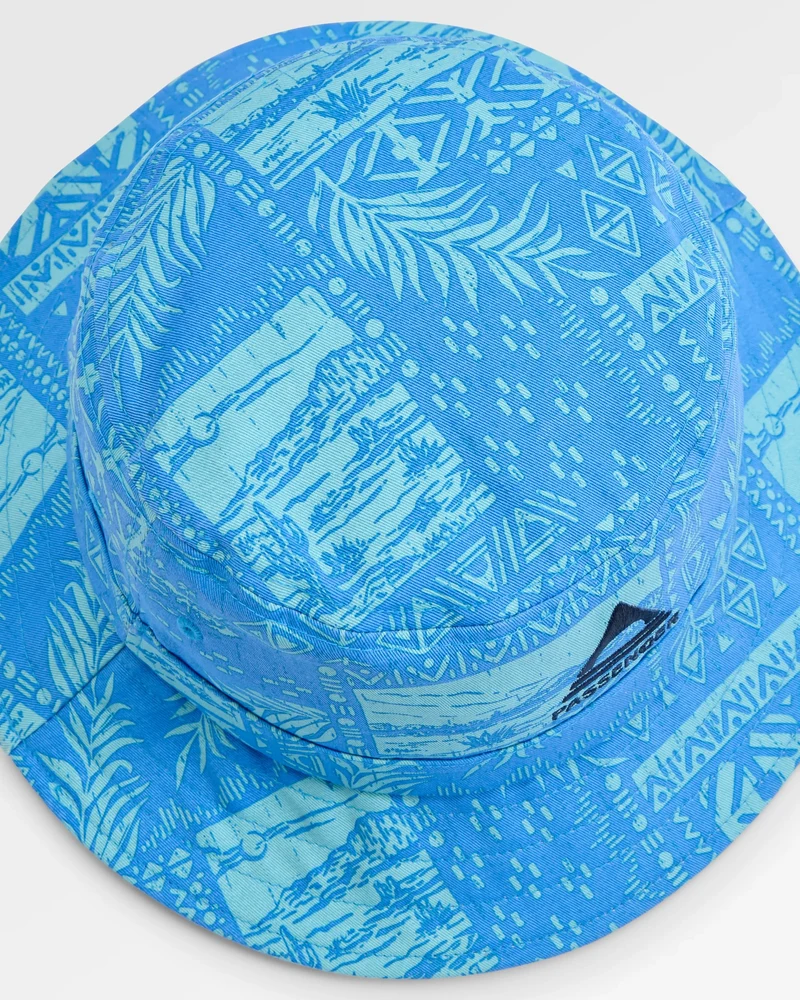 Schattierter Fischerhut - Patchwork Marineblau
