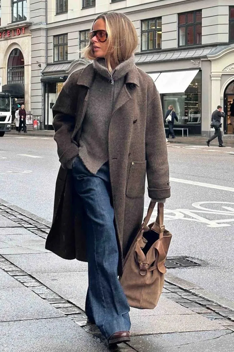 Lucca Barkley Wool Coat | Slate Black | Jakke fra Mos Mosh