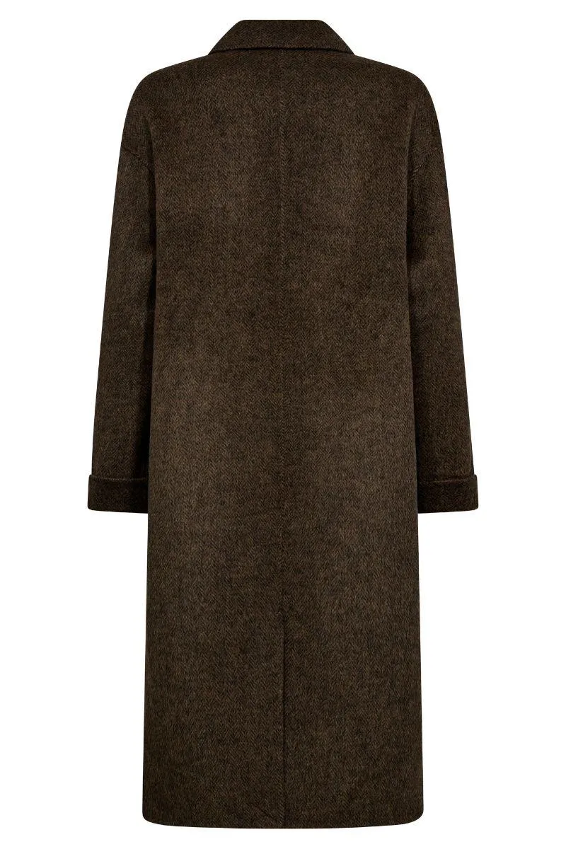Lucca Barkley Wool Coat | Slate Black | Jakke fra Mos Mosh