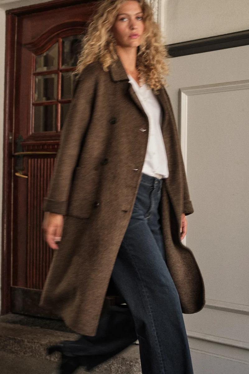 Lucca Barkley Wool Coat | Slate Black | Jakke fra Mos Mosh