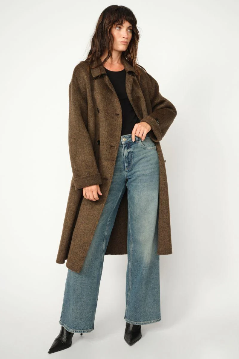 Lucca Barkley Wool Coat | Slate Black | Jakke fra Mos Mosh